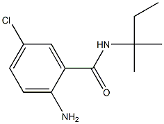 2-amino-5-chloro-N-(1,1-dimethylpropyl)benzamide 结构式