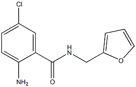 2-amino-5-chloro-N-(2-furylmethyl)benzamide 化学構造式