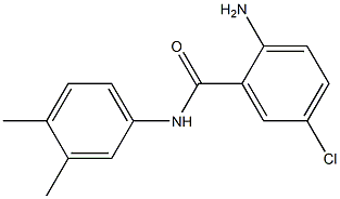 2-amino-5-chloro-N-(3,4-dimethylphenyl)benzamide Structure