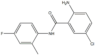 2-amino-5-chloro-N-(4-fluoro-2-methylphenyl)benzamide Structure