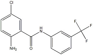 2-amino-5-chloro-N-[3-(trifluoromethyl)phenyl]benzamide Structure