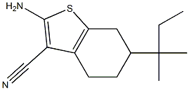 2-amino-6-(2-methylbutan-2-yl)-4,5,6,7-tetrahydro-1-benzothiophene-3-carbonitrile