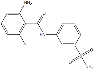 2-amino-6-methyl-N-(3-sulfamoylphenyl)benzamide