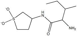 2-amino-N-(1,1-dioxidotetrahydrothien-3-yl)-3-methylpentanamide Structure