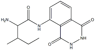 2-amino-N-(1,4-dioxo-1,2,3,4-tetrahydrophthalazin-5-yl)-3-methylpentanamide Structure