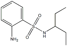 2-amino-N-(1-ethylpropyl)benzenesulfonamide Structure