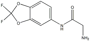 2-amino-N-(2,2-difluoro-1,3-benzodioxol-5-yl)acetamide,,结构式