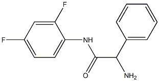 2-amino-N-(2,4-difluorophenyl)-2-phenylacetamide Struktur