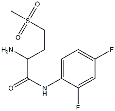  2-amino-N-(2,4-difluorophenyl)-4-(methylsulfonyl)butanamide