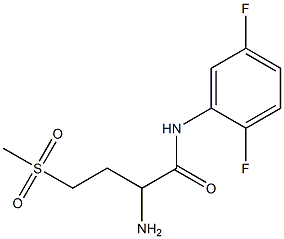 2-amino-N-(2,5-difluorophenyl)-4-(methylsulfonyl)butanamide,,结构式