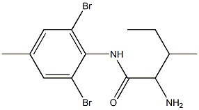 2-amino-N-(2,6-dibromo-4-methylphenyl)-3-methylpentanamide,,结构式