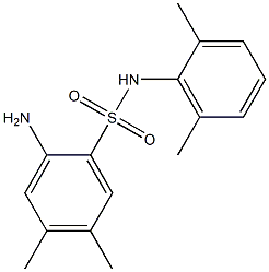 2-amino-N-(2,6-dimethylphenyl)-4,5-dimethylbenzene-1-sulfonamide Structure