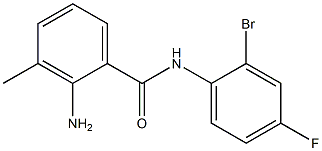 2-amino-N-(2-bromo-4-fluorophenyl)-3-methylbenzamide,,结构式