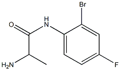 2-amino-N-(2-bromo-4-fluorophenyl)propanamide,,结构式