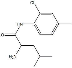 2-amino-N-(2-chloro-4-methylphenyl)-4-methylpentanamide Structure