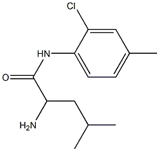 2-amino-N-(2-chloro-4-methylphenyl)-4-methylpentanamide 化学構造式