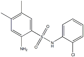 2-amino-N-(2-chlorophenyl)-4,5-dimethylbenzene-1-sulfonamide|