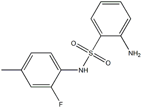 2-amino-N-(2-fluoro-4-methylphenyl)benzene-1-sulfonamide|