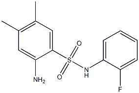 2-amino-N-(2-fluorophenyl)-4,5-dimethylbenzene-1-sulfonamide Structure