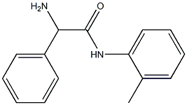 2-amino-N-(2-methylphenyl)-2-phenylacetamide Structure