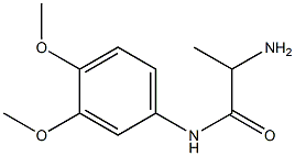 2-amino-N-(3,4-dimethoxyphenyl)propanamide Structure