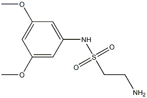 2-amino-N-(3,5-dimethoxyphenyl)ethane-1-sulfonamide,,结构式