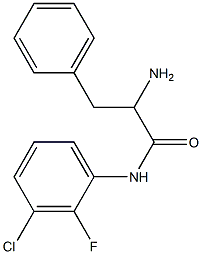 2-amino-N-(3-chloro-2-fluorophenyl)-3-phenylpropanamide 结构式