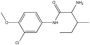 2-amino-N-(3-chloro-4-methoxyphenyl)-3-methylpentanamide