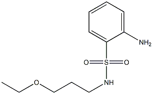 2-amino-N-(3-ethoxypropyl)benzenesulfonamide Structure