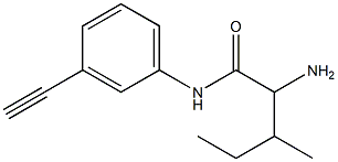 2-amino-N-(3-ethynylphenyl)-3-methylpentanamide Structure