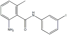 2-amino-N-(3-iodophenyl)-6-methylbenzamide 化学構造式