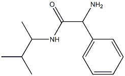 2-amino-N-(3-methylbutan-2-yl)-2-phenylacetamide Struktur