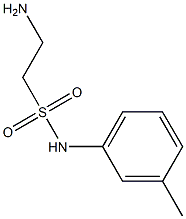 2-amino-N-(3-methylphenyl)ethanesulfonamide Structure