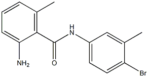 2-amino-N-(4-bromo-3-methylphenyl)-6-methylbenzamide 结构式