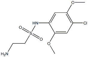 2-amino-N-(4-chloro-2,5-dimethoxyphenyl)ethane-1-sulfonamide