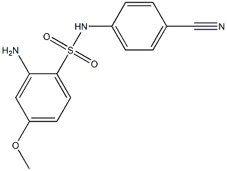 2-amino-N-(4-cyanophenyl)-4-methoxybenzene-1-sulfonamide