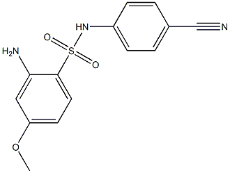  2-amino-N-(4-cyanophenyl)-4-methoxybenzene-1-sulfonamide