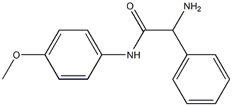 2-amino-N-(4-methoxyphenyl)-2-phenylacetamide Structure