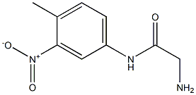 2-amino-N-(4-methyl-3-nitrophenyl)acetamide Struktur