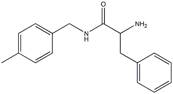 2-amino-N-(4-methylbenzyl)-3-phenylpropanamide Struktur