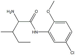 2-amino-N-(5-chloro-2-methoxyphenyl)-3-methylpentanamide