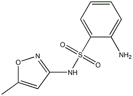 2-amino-N-(5-methylisoxazol-3-yl)benzenesulfonamide 化学構造式