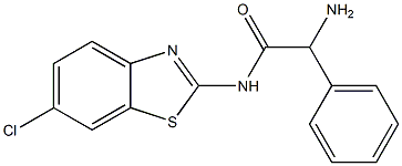 2-amino-N-(6-chloro-1,3-benzothiazol-2-yl)-2-phenylacetamide|