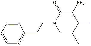 2-amino-N,3-dimethyl-N-[2-(pyridin-2-yl)ethyl]pentanamide Struktur