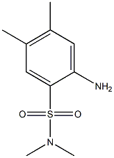 2-amino-N,N,4,5-tetramethylbenzene-1-sulfonamide Structure