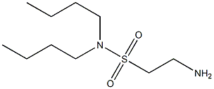 2-amino-N,N-dibutylethane-1-sulfonamide 化学構造式