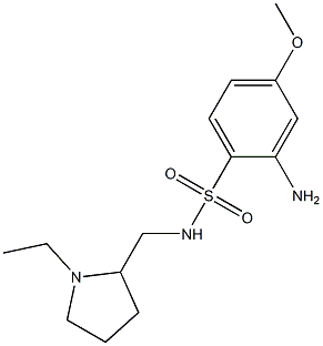 2-amino-N-[(1-ethylpyrrolidin-2-yl)methyl]-4-methoxybenzene-1-sulfonamide