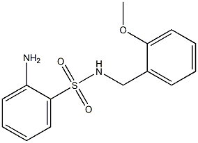 2-amino-N-[(2-methoxyphenyl)methyl]benzene-1-sulfonamide,,结构式