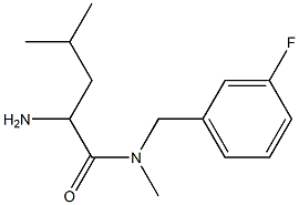 2-amino-N-[(3-fluorophenyl)methyl]-N,4-dimethylpentanamide