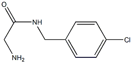 2-amino-N-[(4-chlorophenyl)methyl]acetamide 化学構造式